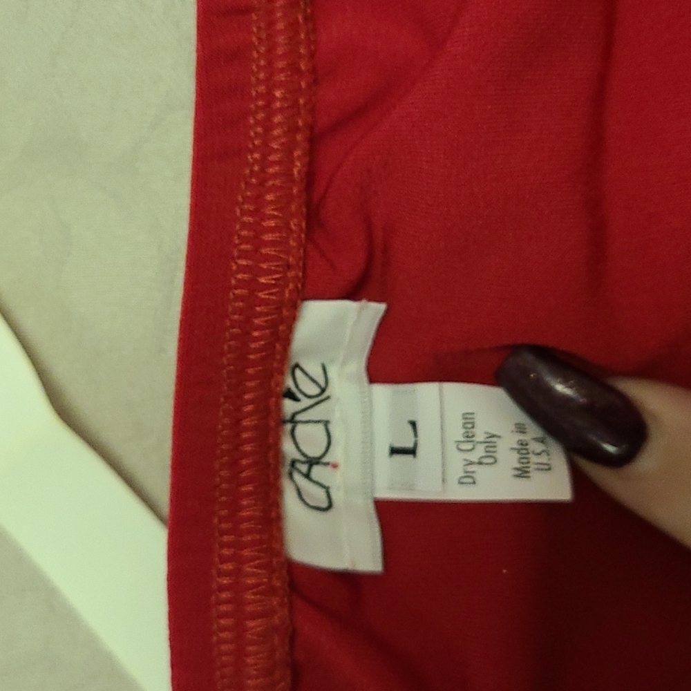 🎁NWT Cache Red Mini Dress Large🎁 - Picture 3 of 4